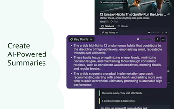 Web & Youtube Highlighter + AI Summary gallery image