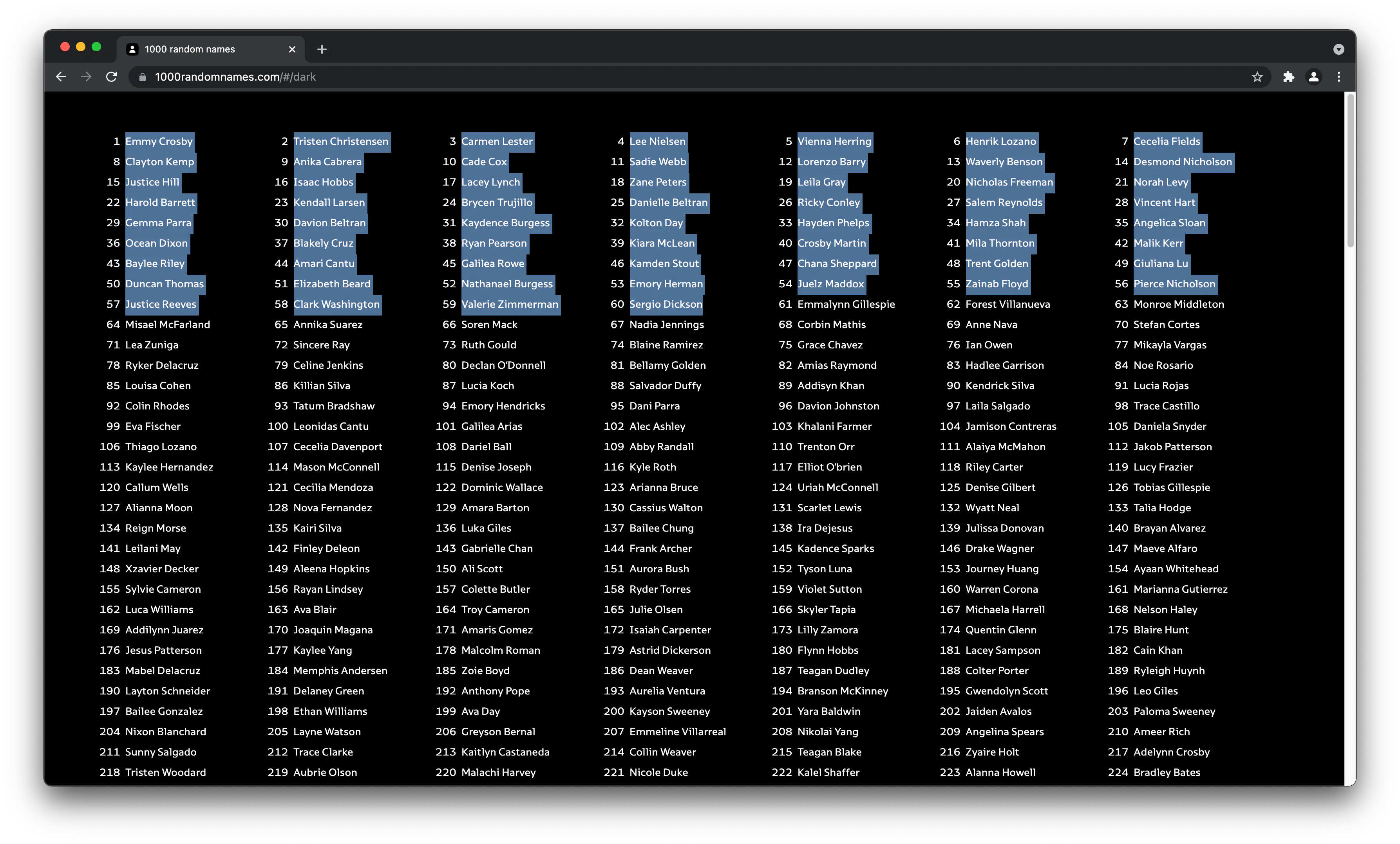 Random Register Names 1000 random names π€π€π€: Free random name generator for UX mockups and UI ...