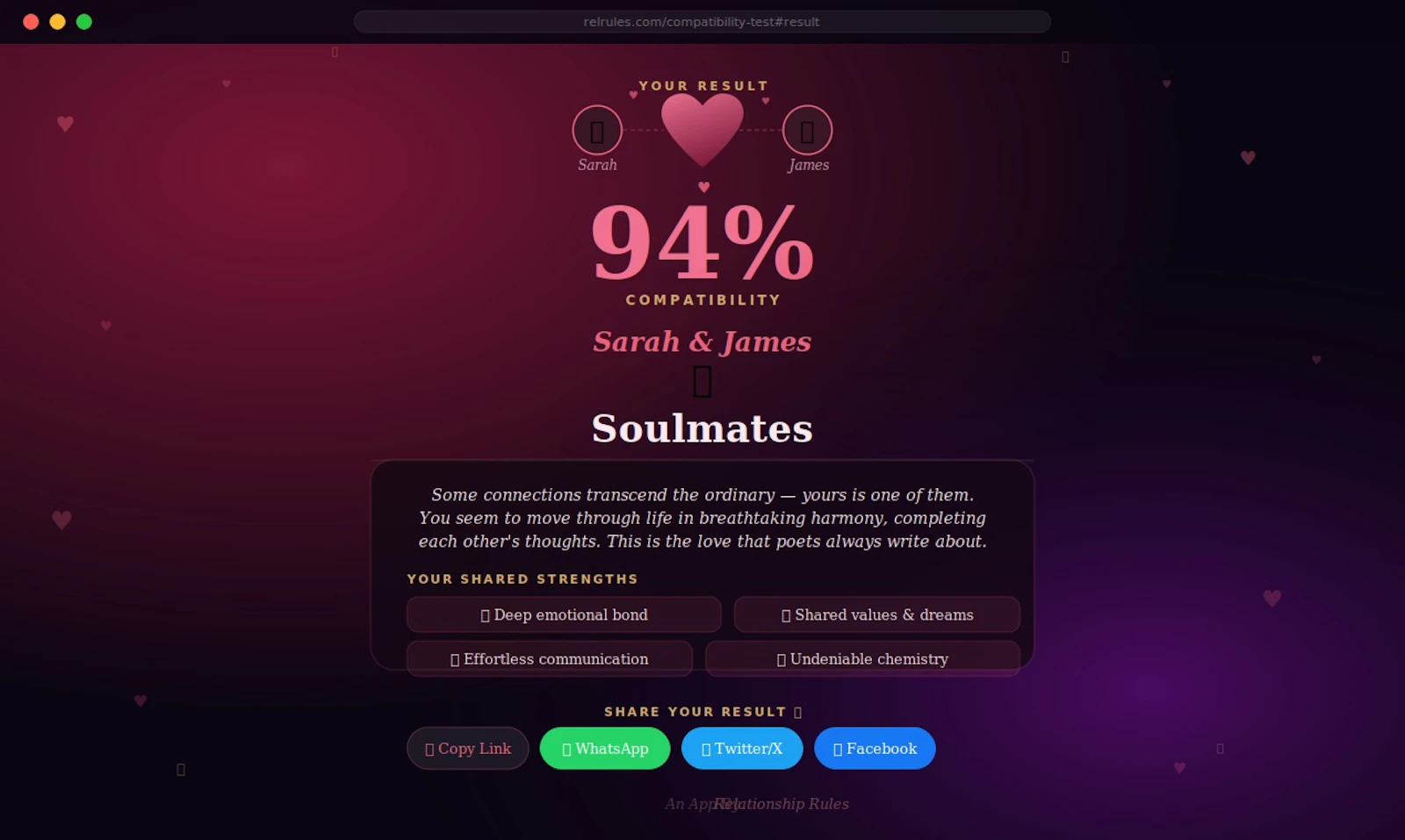 Relationship Compatibility Test screenshot 4