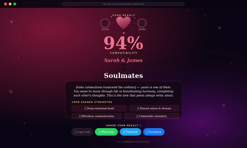 Relationship Compatibility Test screenshot 4