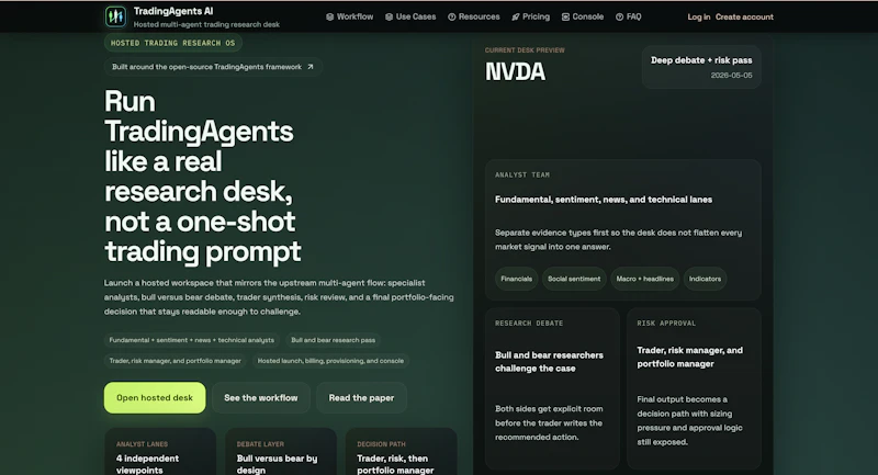 TradingAgents AI screenshot 1