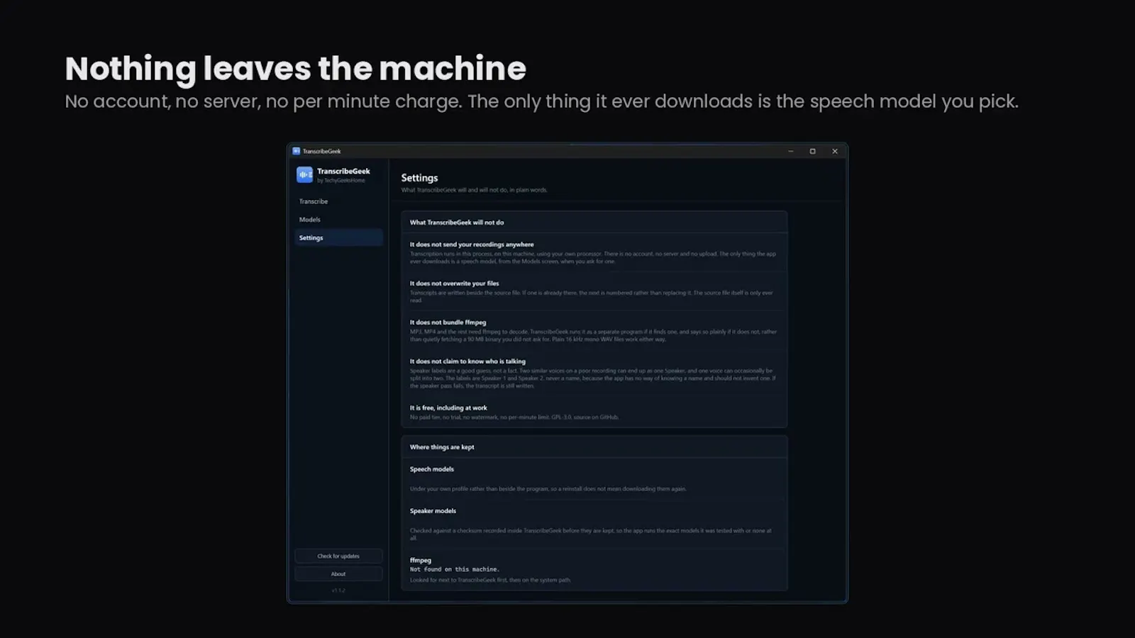 TranscribeGeek screenshot 1 (video preview)