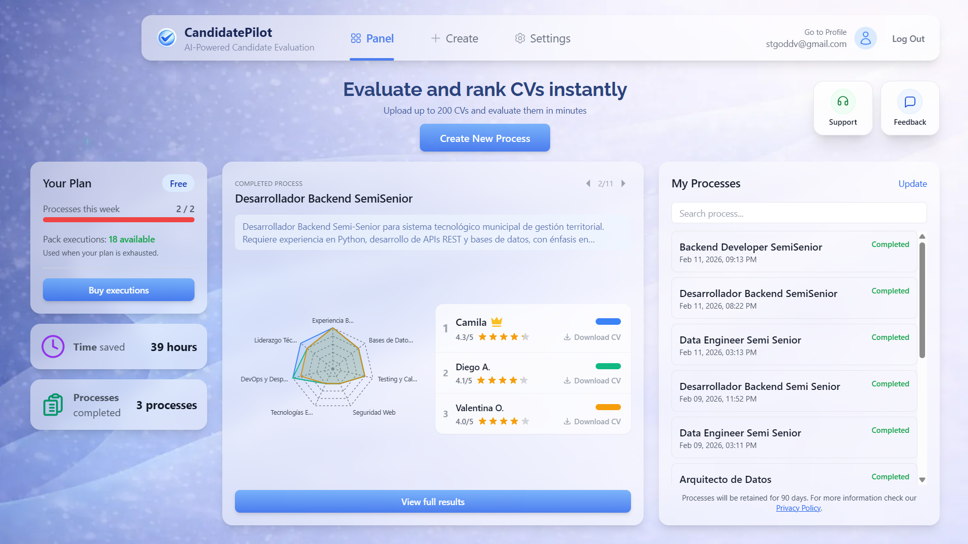 CandidatePilot - Screenshot 2 showing product features and functionality