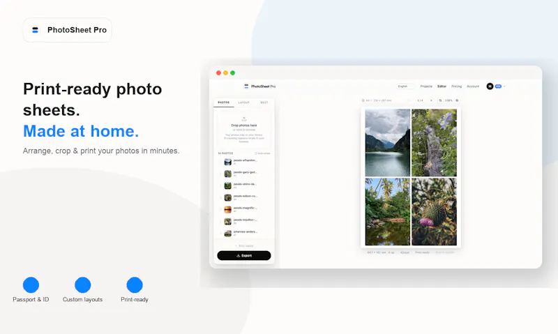 PhotoSheet Pro: Print Photos at Home screenshot 3