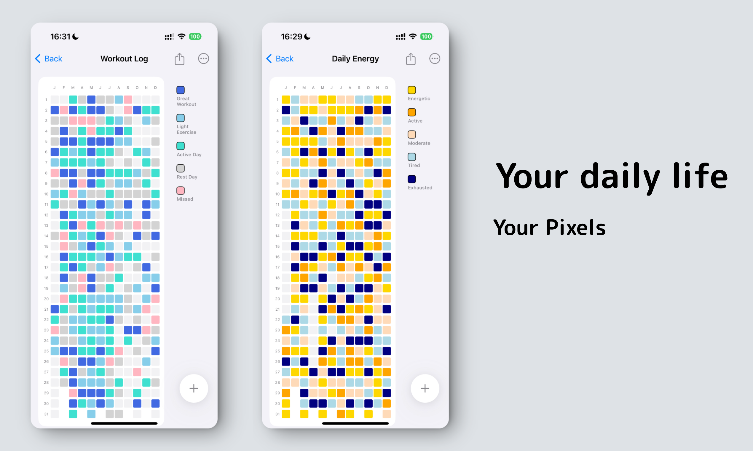 Cly pixel - Jaaroverzicht Life Habit Tracker media 2