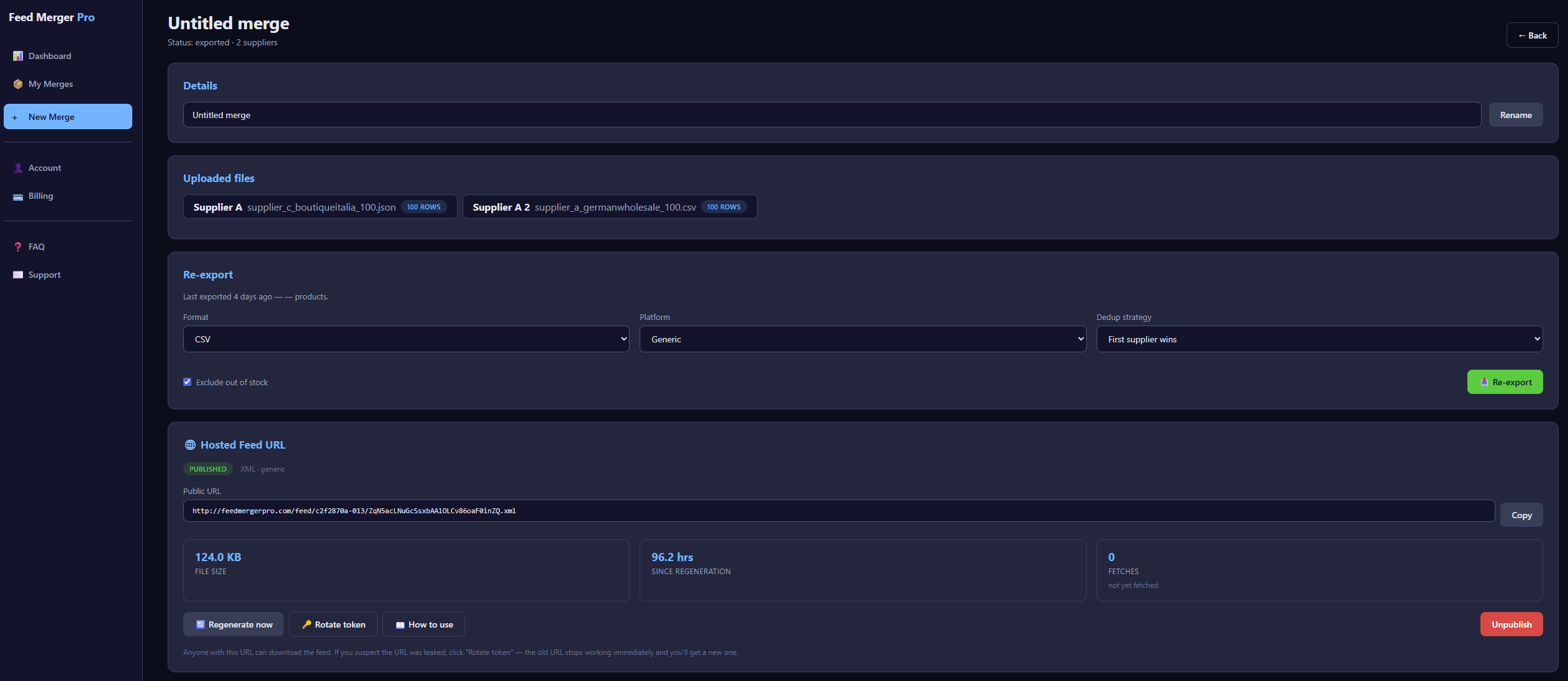 Feed Merger Pro gallery image