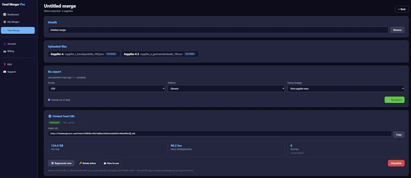 Feed Merger Pro screenshot 7