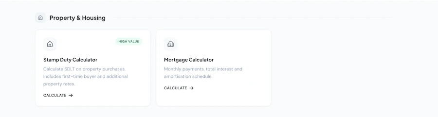 TaxSight interface
