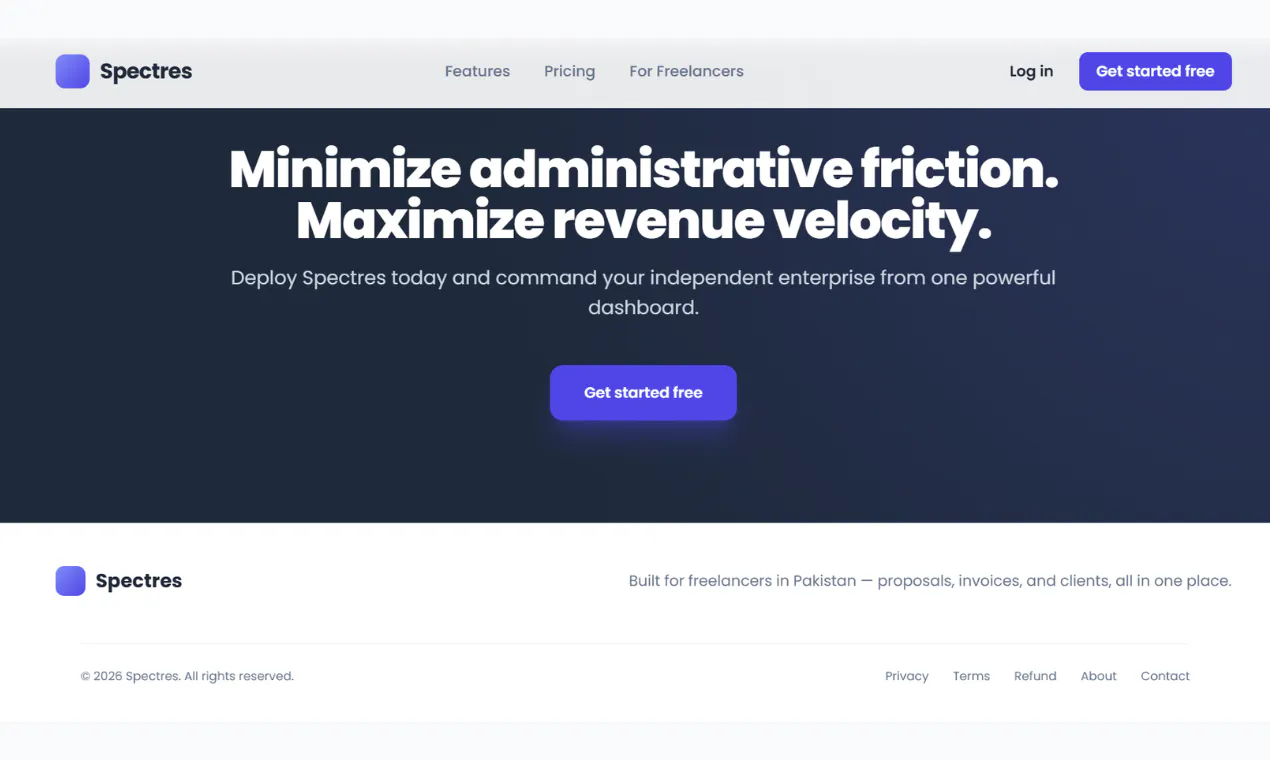 Spectres-Freelancer OS gallery image