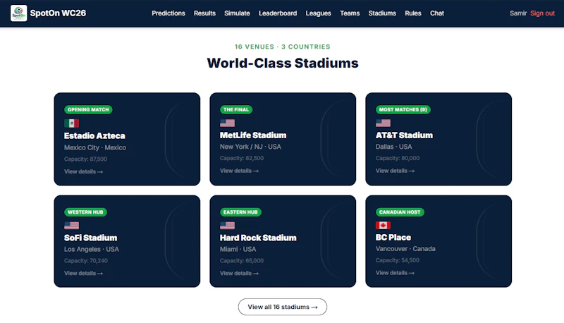 SpotOn WC26 screenshot 3