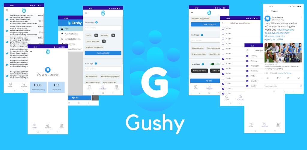 Gushy