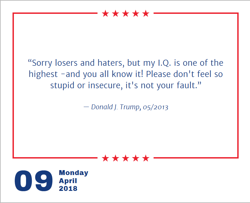 The Daily Donald 2018 Calendar gallery image