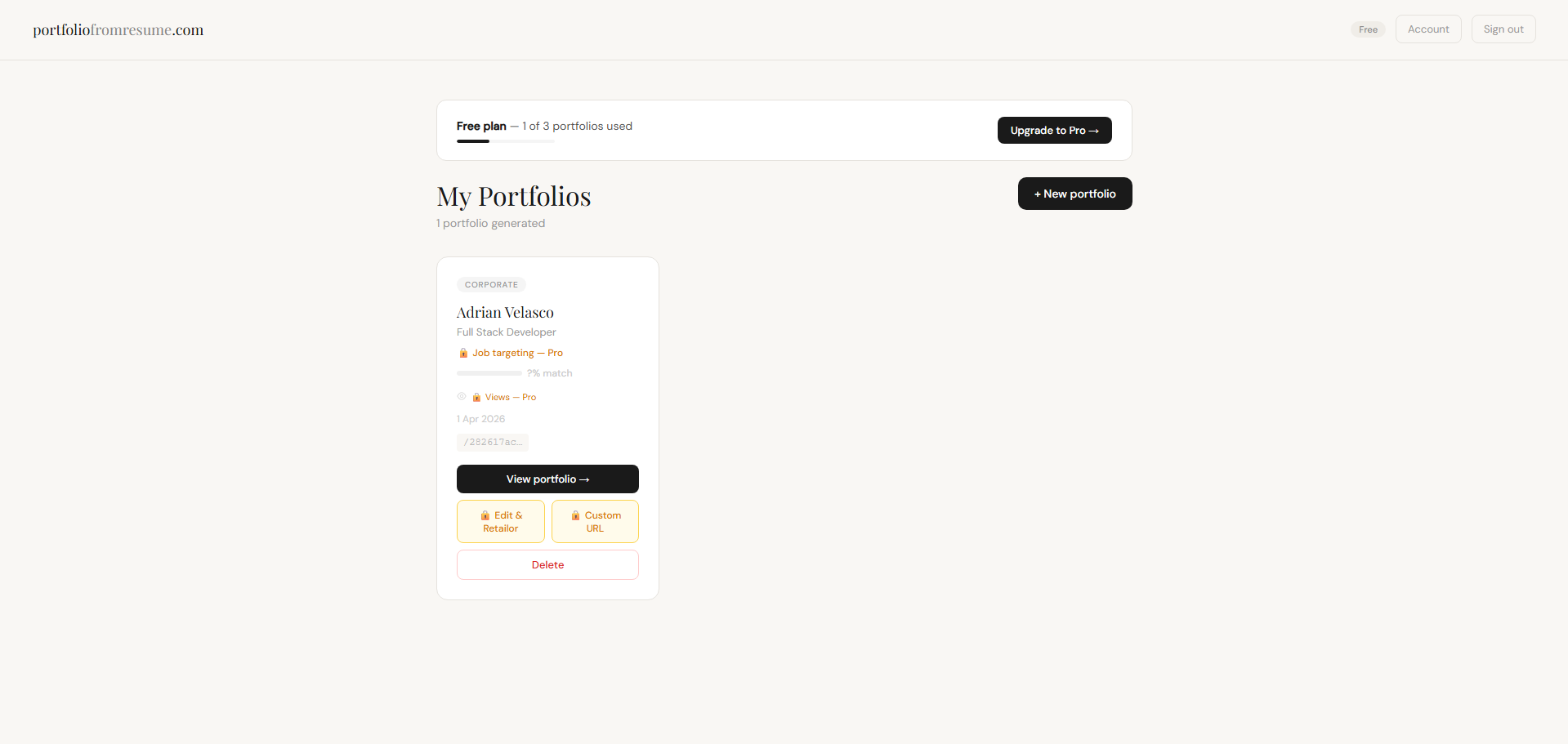 Portfolio From Resume gallery image