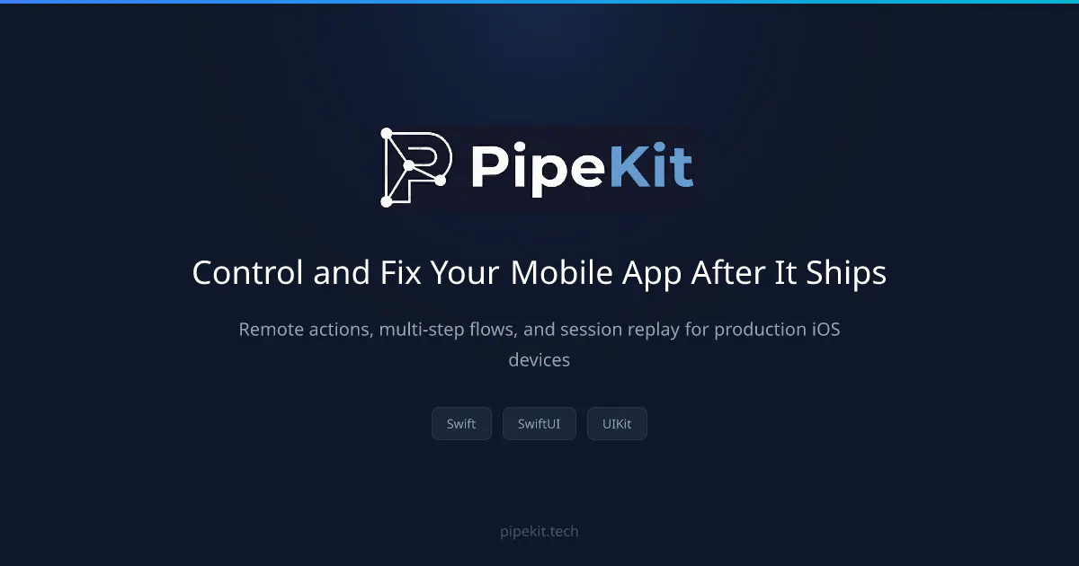 PipeKit 제품 배너
