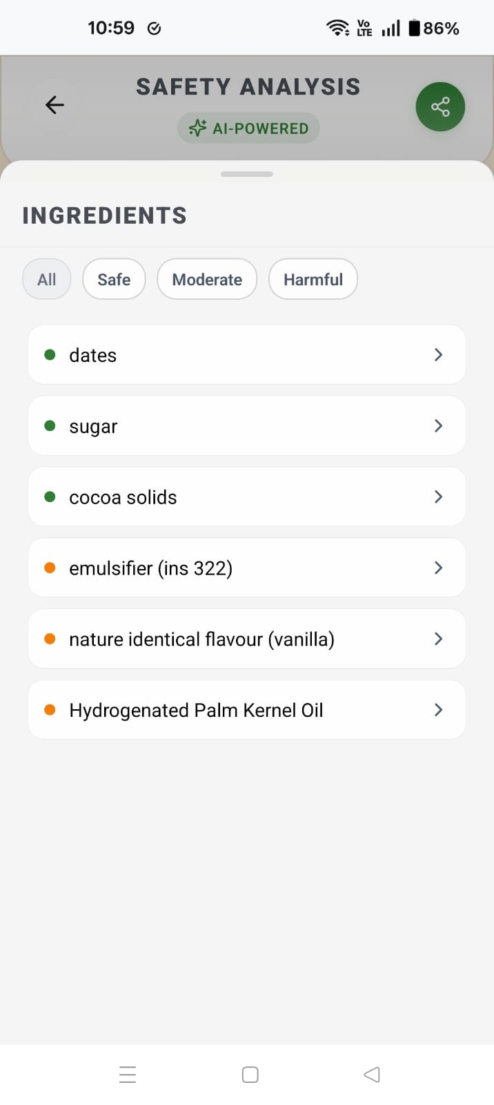 Média LABEALYNX - Analyseur d'ingrédients - Analyseur de sécurité des ingrédients alimentés par l'IA 8