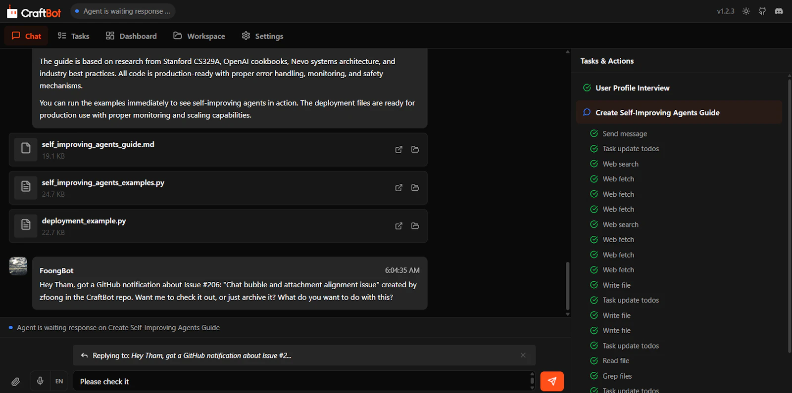 CraftBot screenshot 6