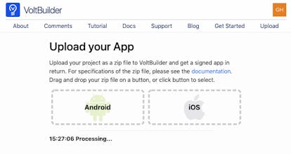 VoltBuilder gallery image