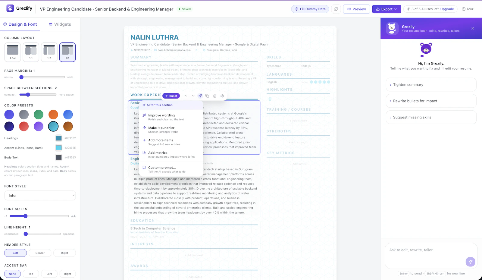 Grezlify screenshot 2