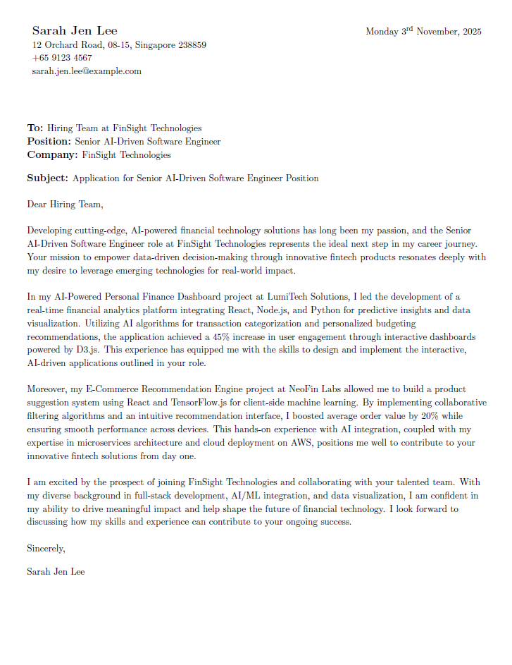 LazyLetter - Screenshot 3 showing product features and functionality