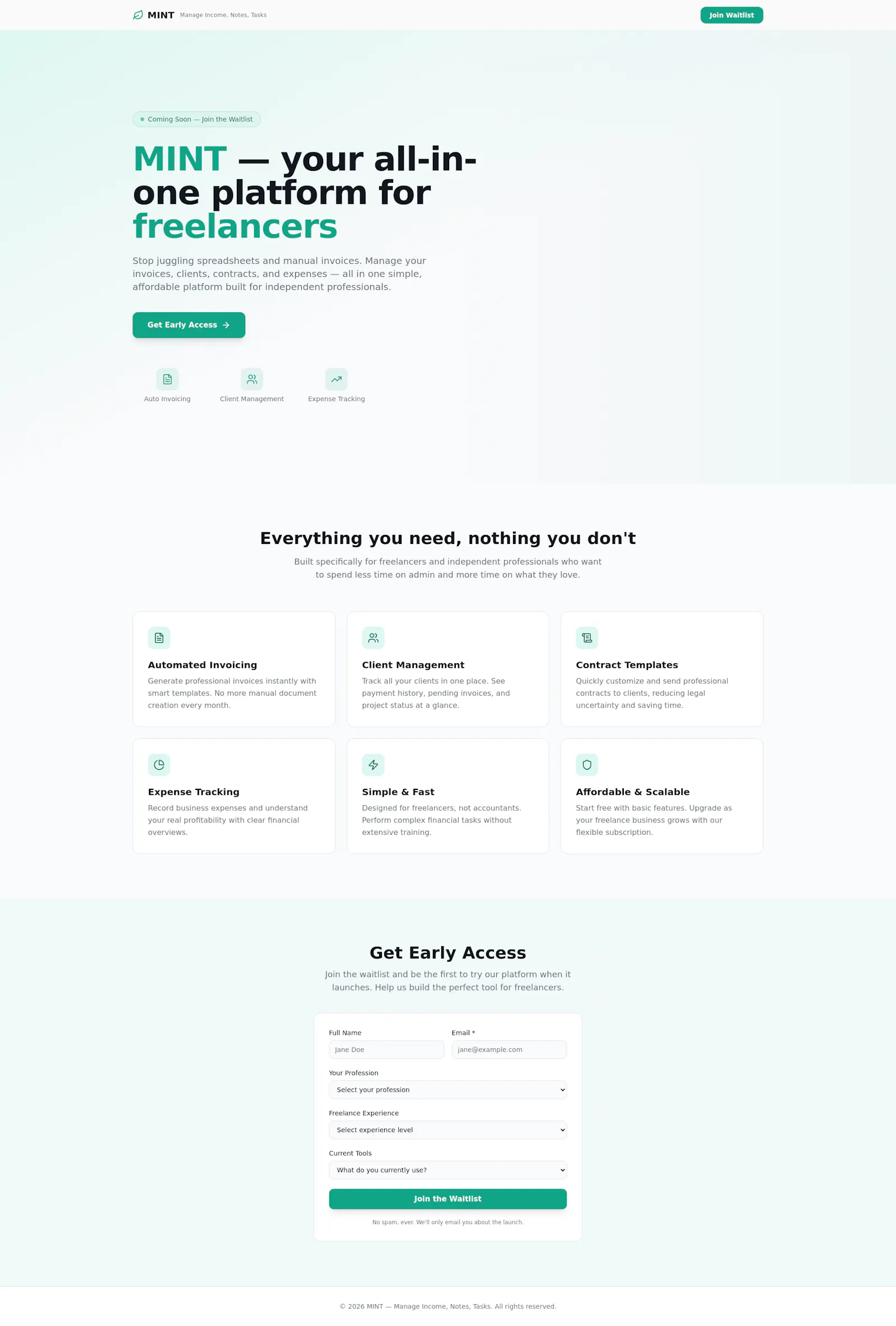 MINT screenshot 1
