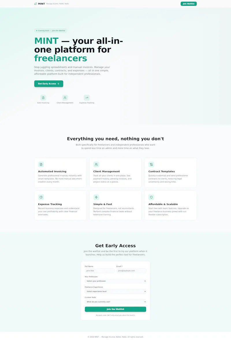 MINT screenshot 1