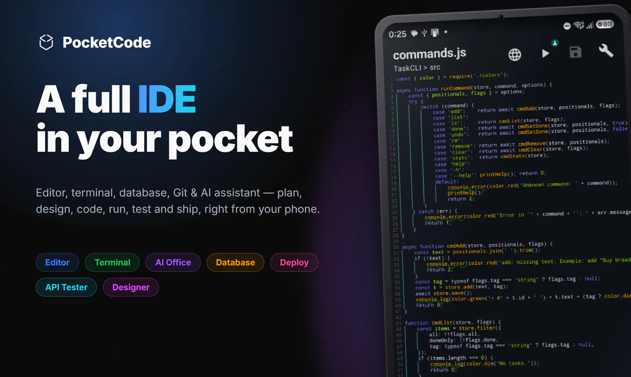 PocketCode gallery image