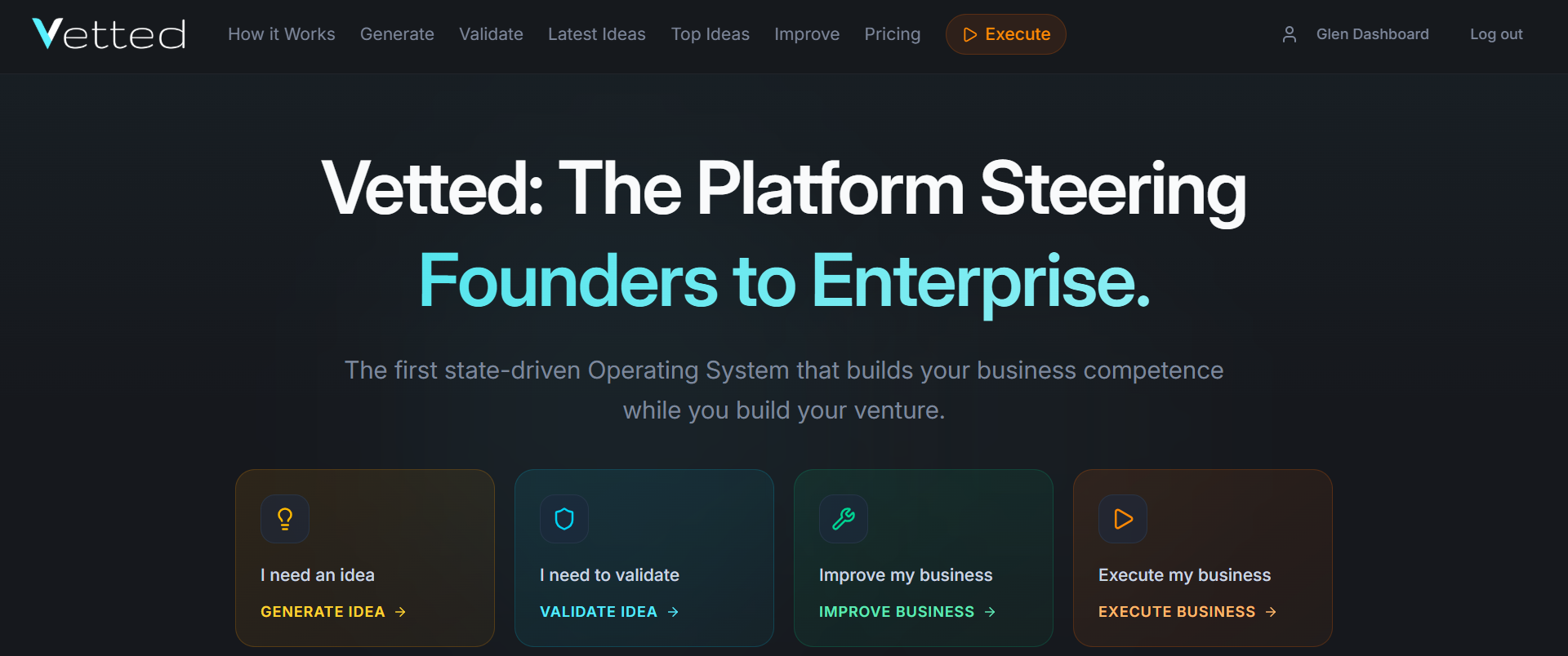 Vetted: Stop Guessing, Start Validating - Screenshot 2 showing product features and functionality