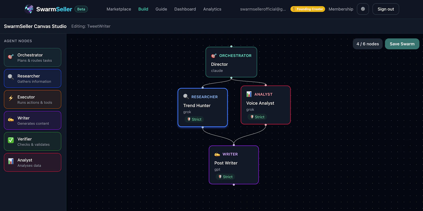SwarmSeller screenshot 2