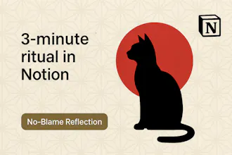No-Blame Reflection — Notion Template gallery image