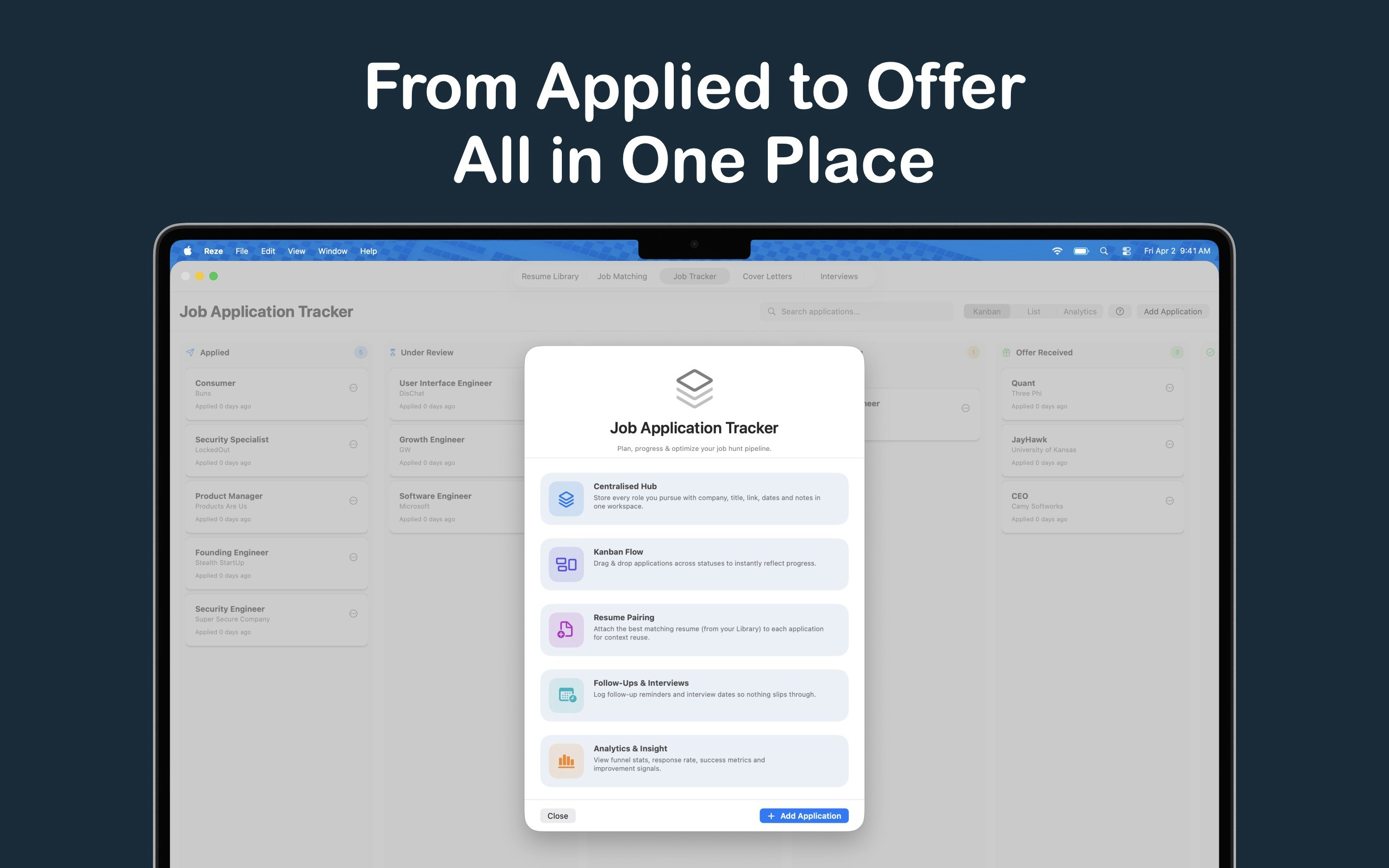 Reze: Job Search Assistant - Apply, track & prepare for jobs in a smarter way media 4