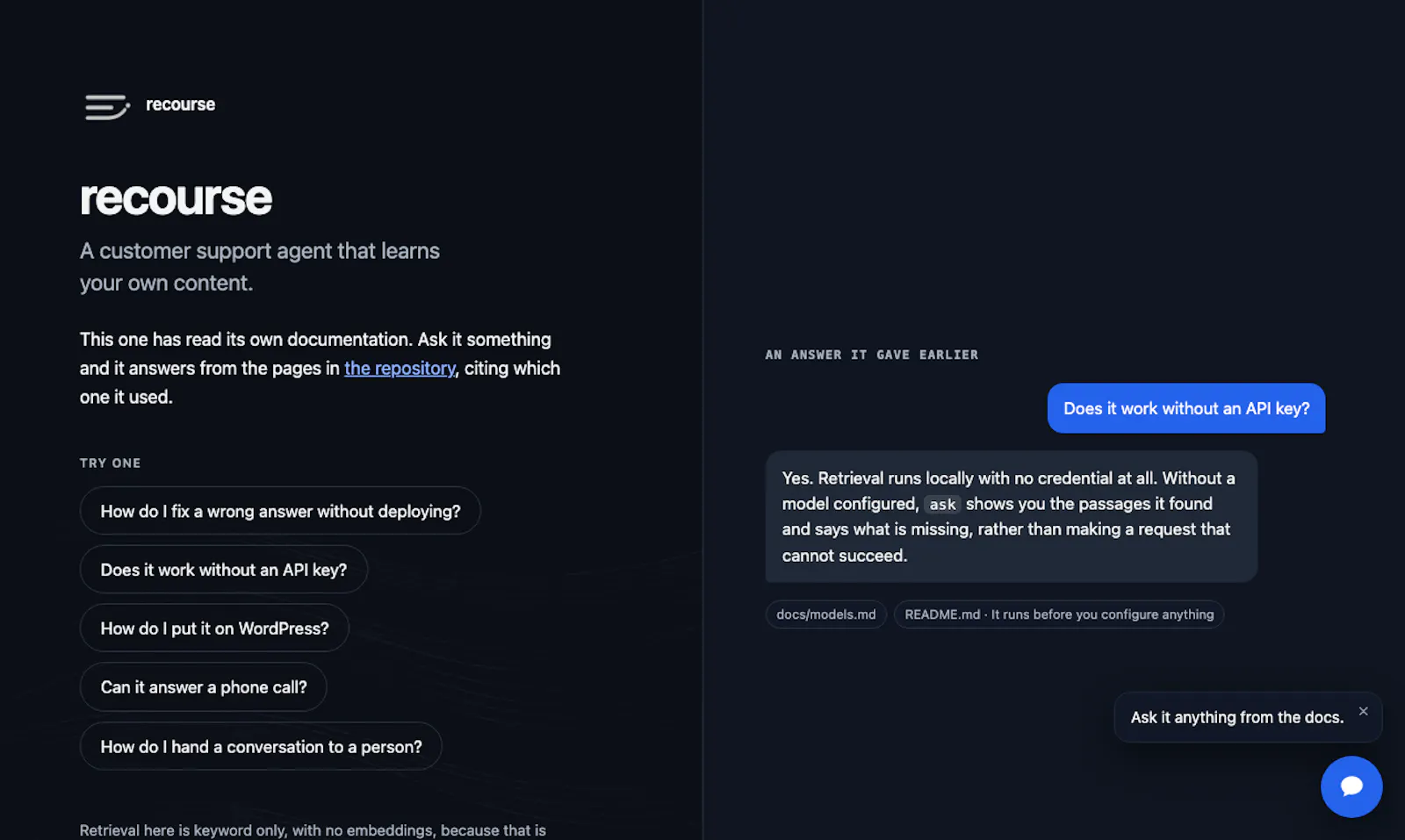 Recourse screenshot 3