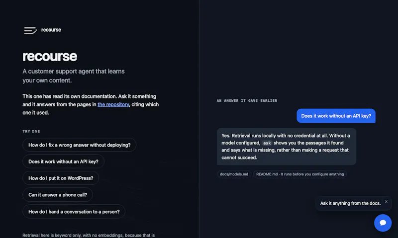 Recourse screenshot 3