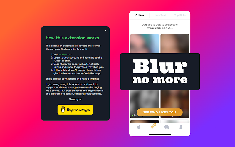 TNDRはTinderのUnblurが好きです media 1