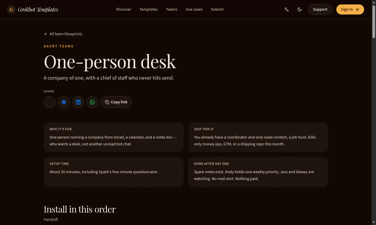 Grok Bot Templates gallery image