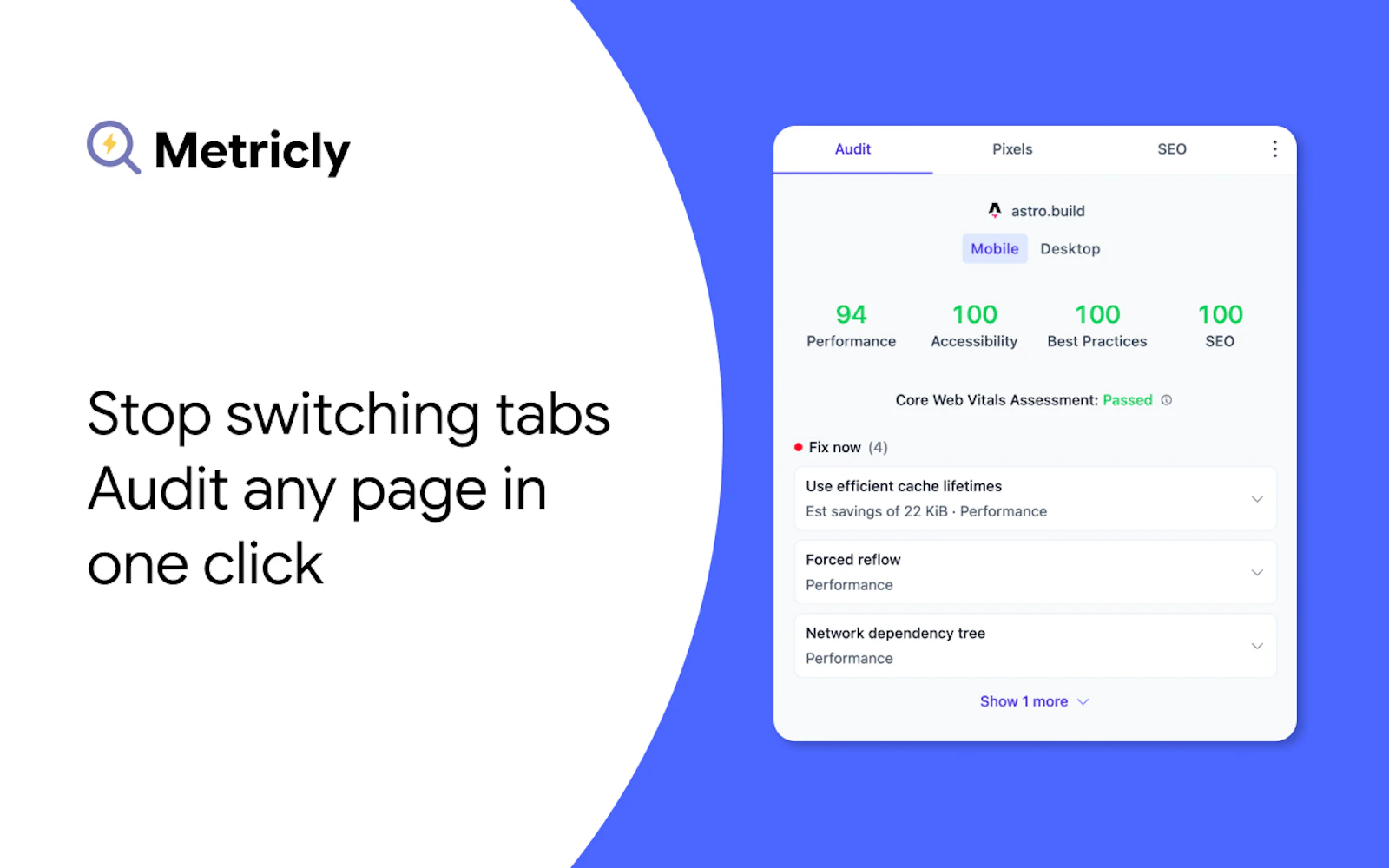 Metricly screenshot 1