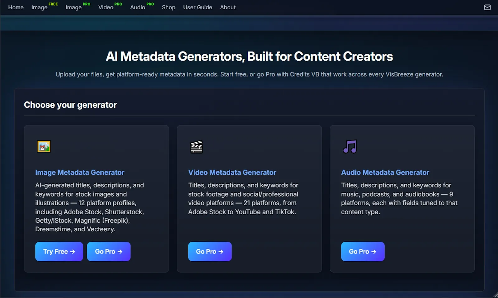 VisBreeze — AI Metadata Generator screenshot 2