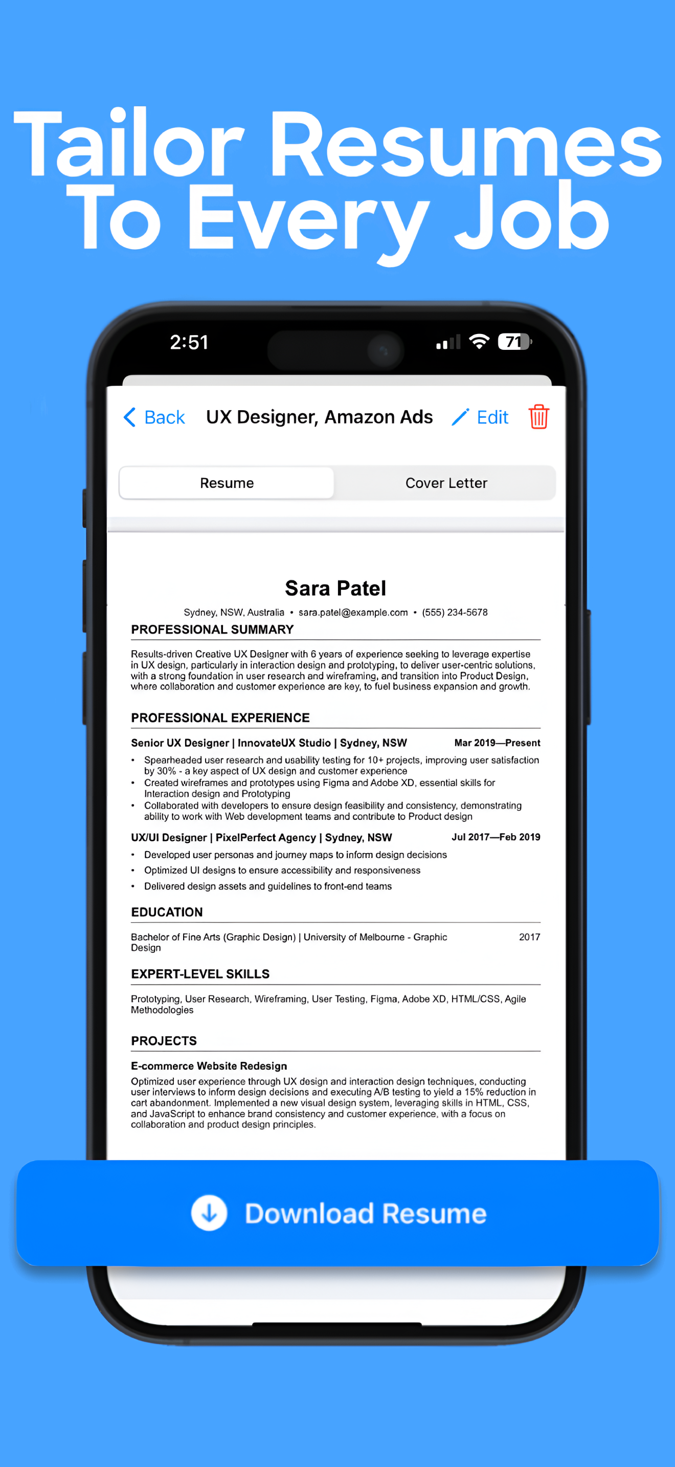 Resume AI gallery image