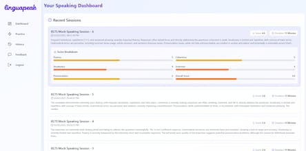 Linguapeak | IELTS speaking AI assistant gallery image