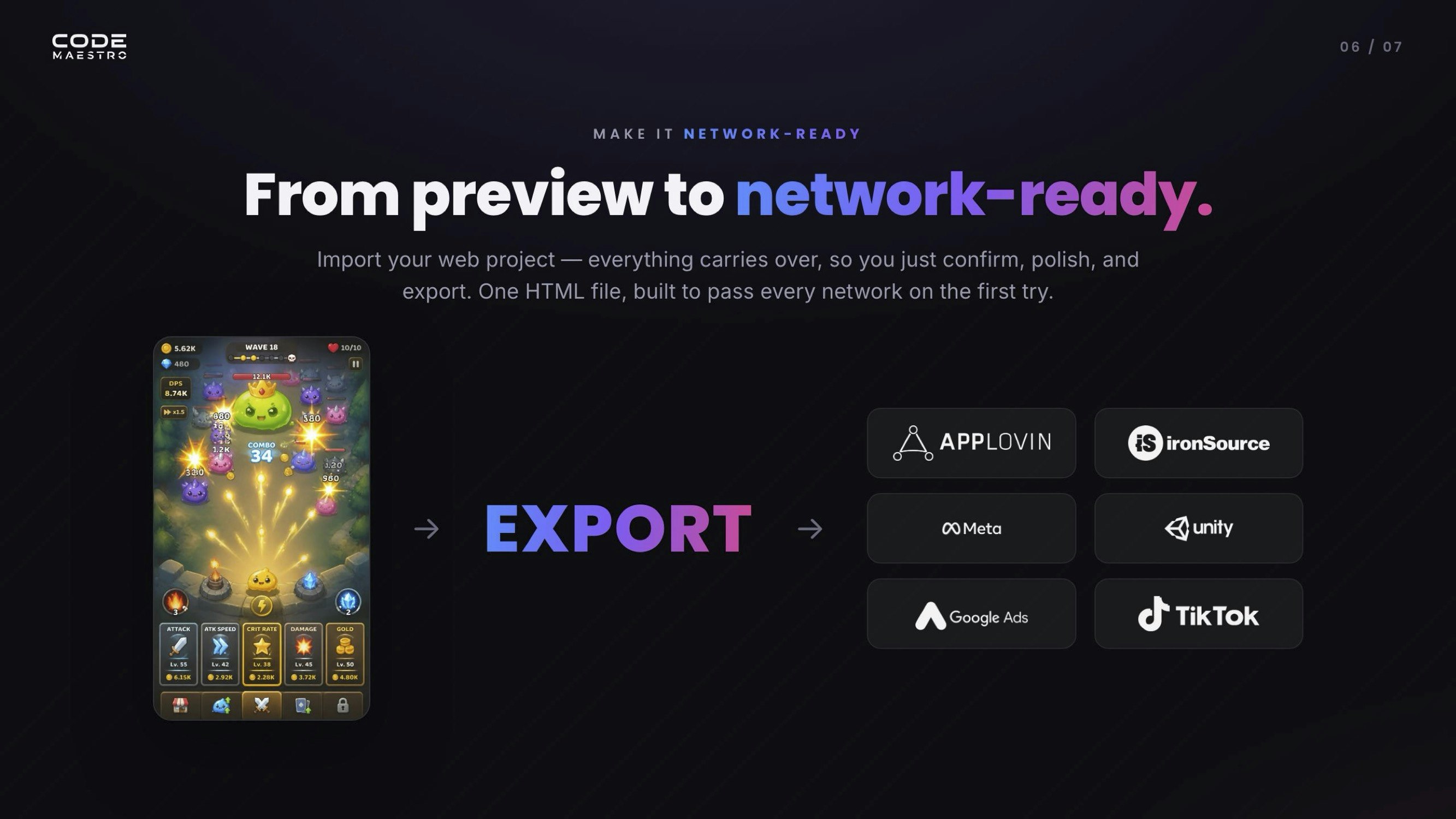 Code Maestro - Playable Ads Creator` gallery image