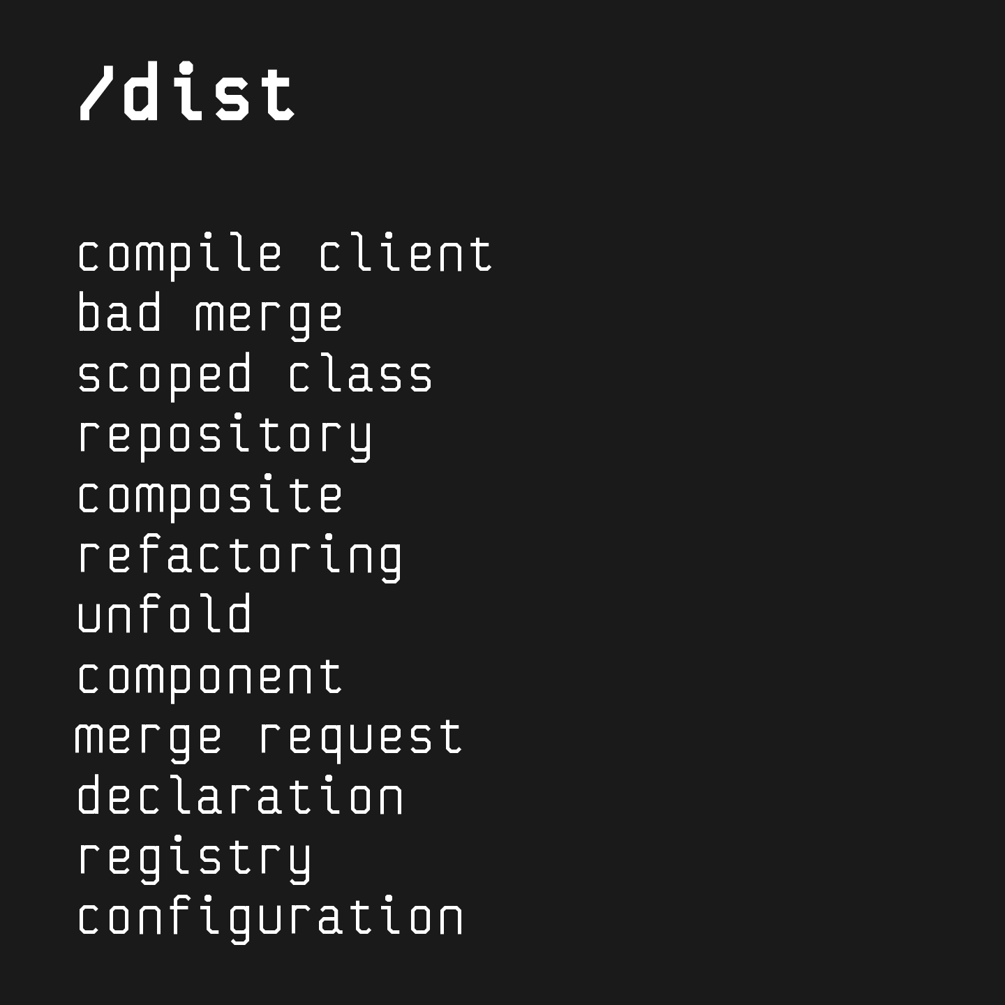 Mono functor - Fuente monoespacial sin sentido con vibraciones distópicas techy media 6