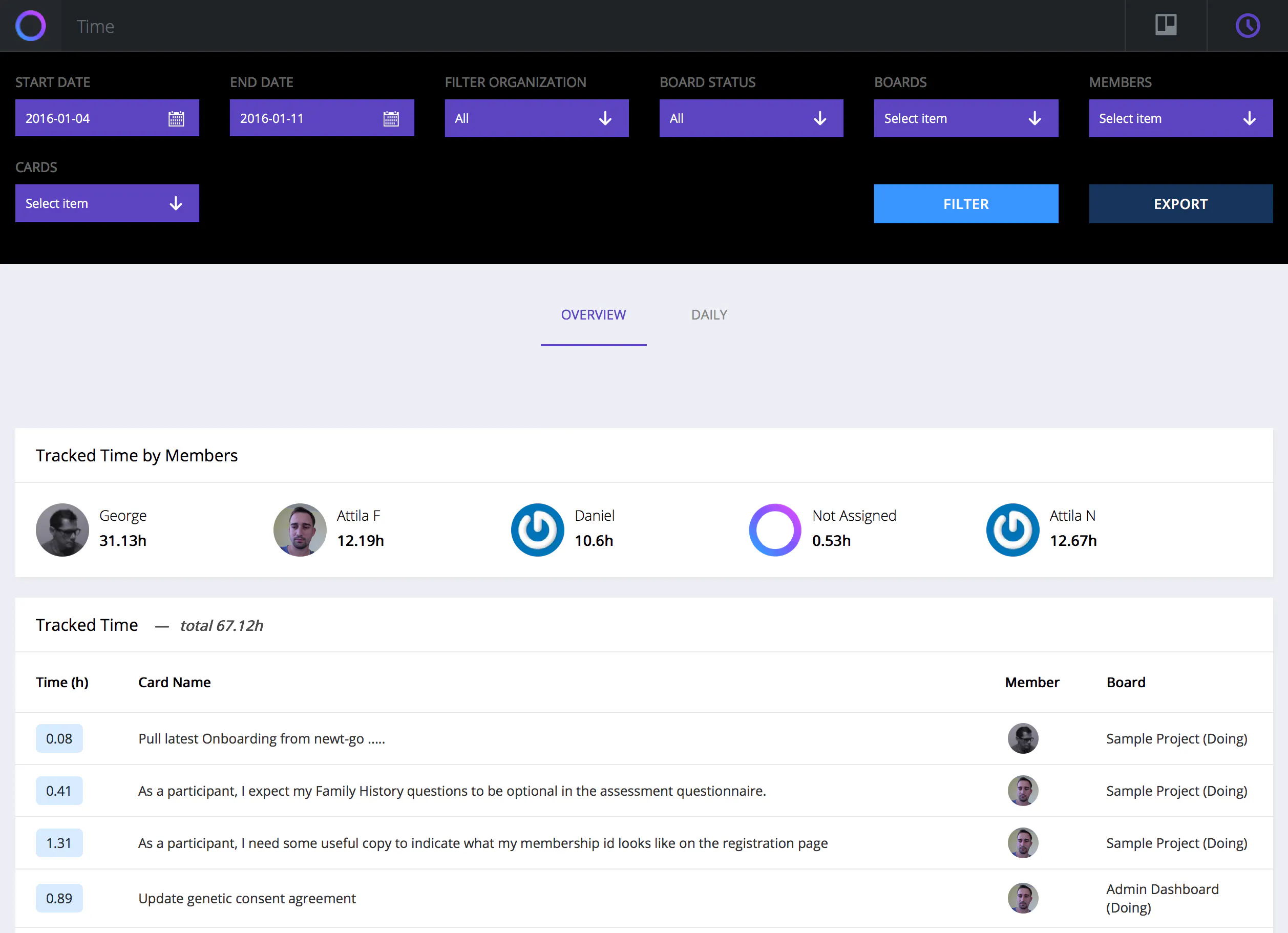 Rotor for Trello