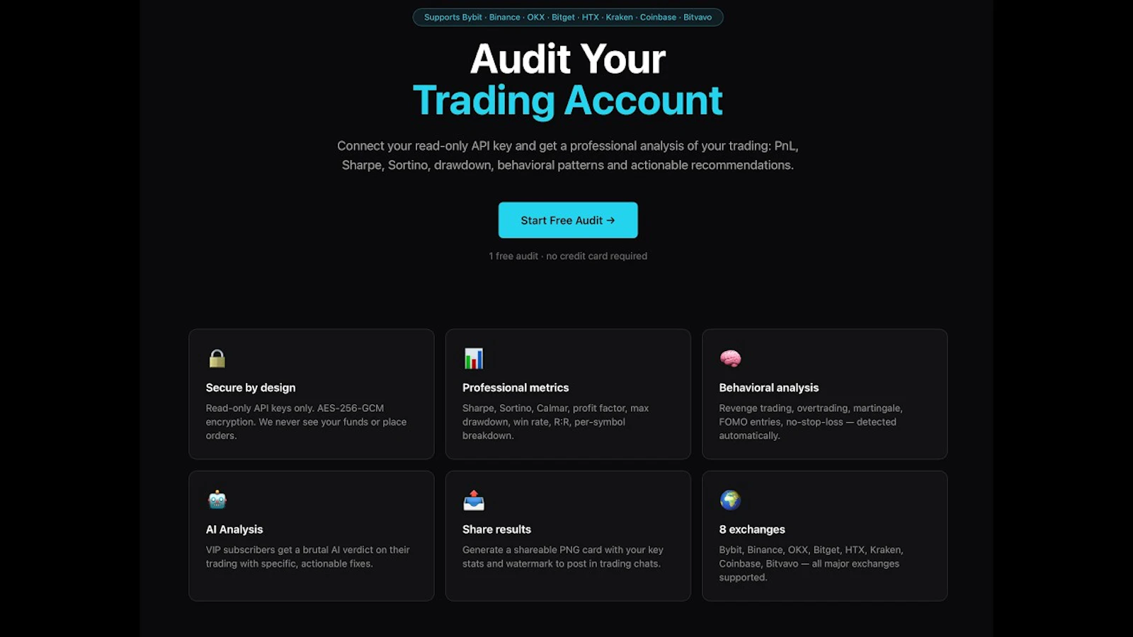 TraderAudit — audit your trading account screenshot 1 (video preview)