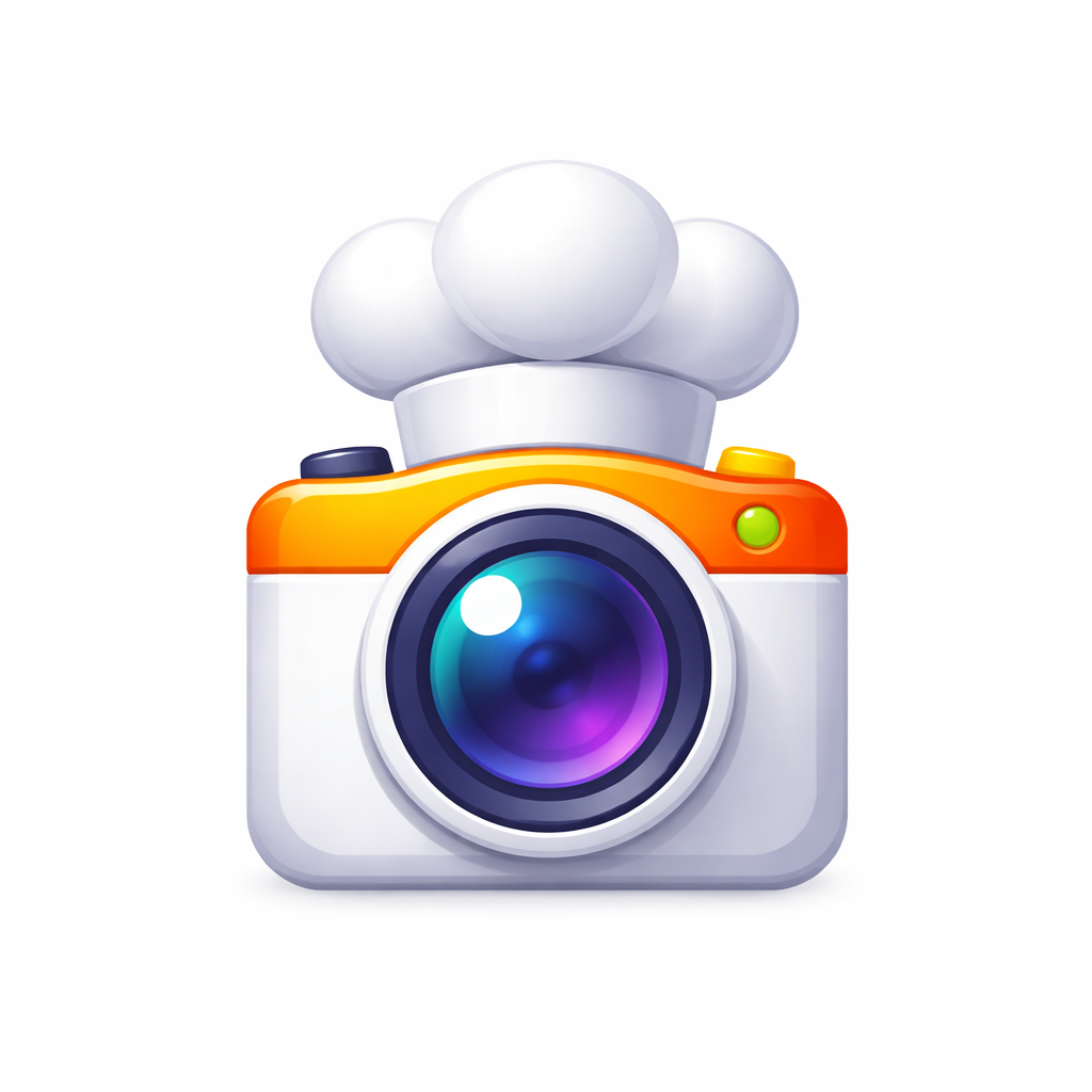 InstaRecipe: Generate Recipes - Product Hunt launch logo and brand identity