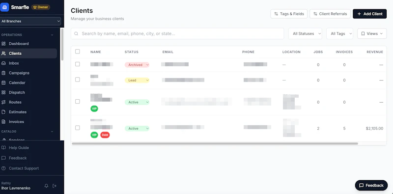Smarfle CRM screenshot 3