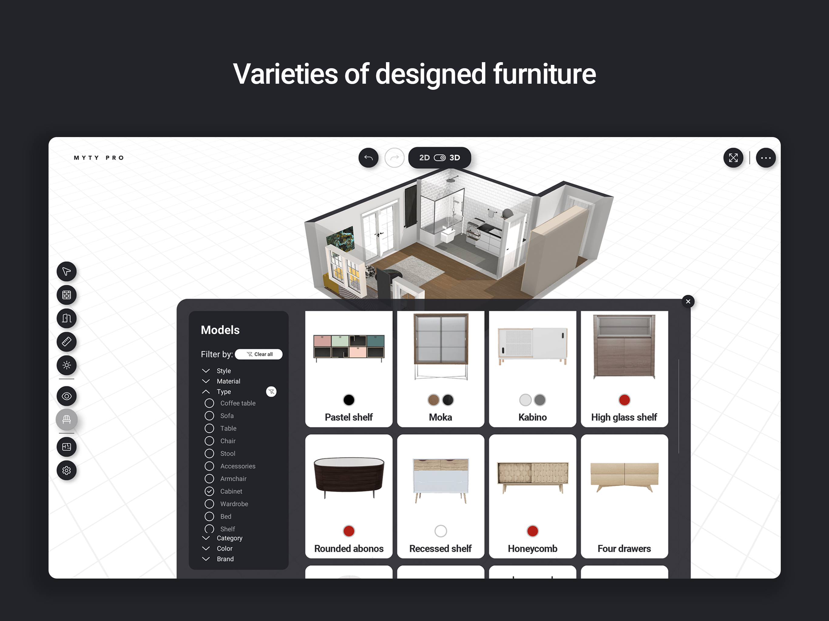 Myty Pro - 3D & A HOME 인테리어 디자인 앱 미디어 5