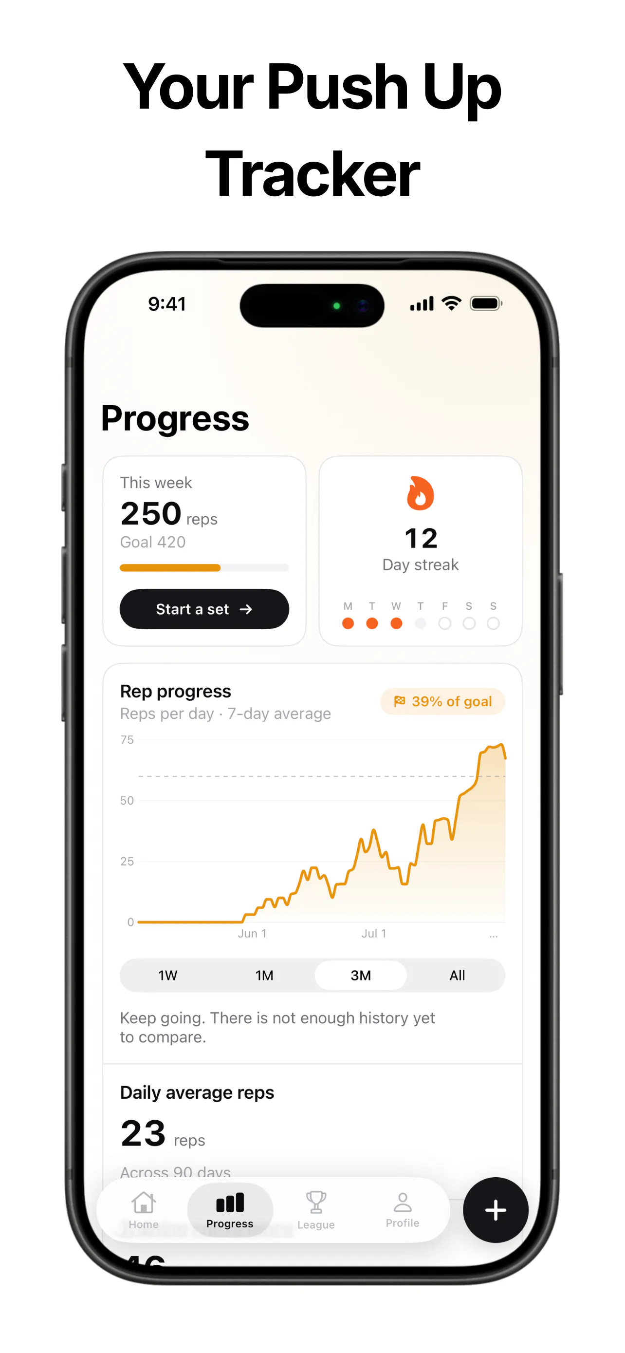 PushRank: Push Up Counter Game screenshot