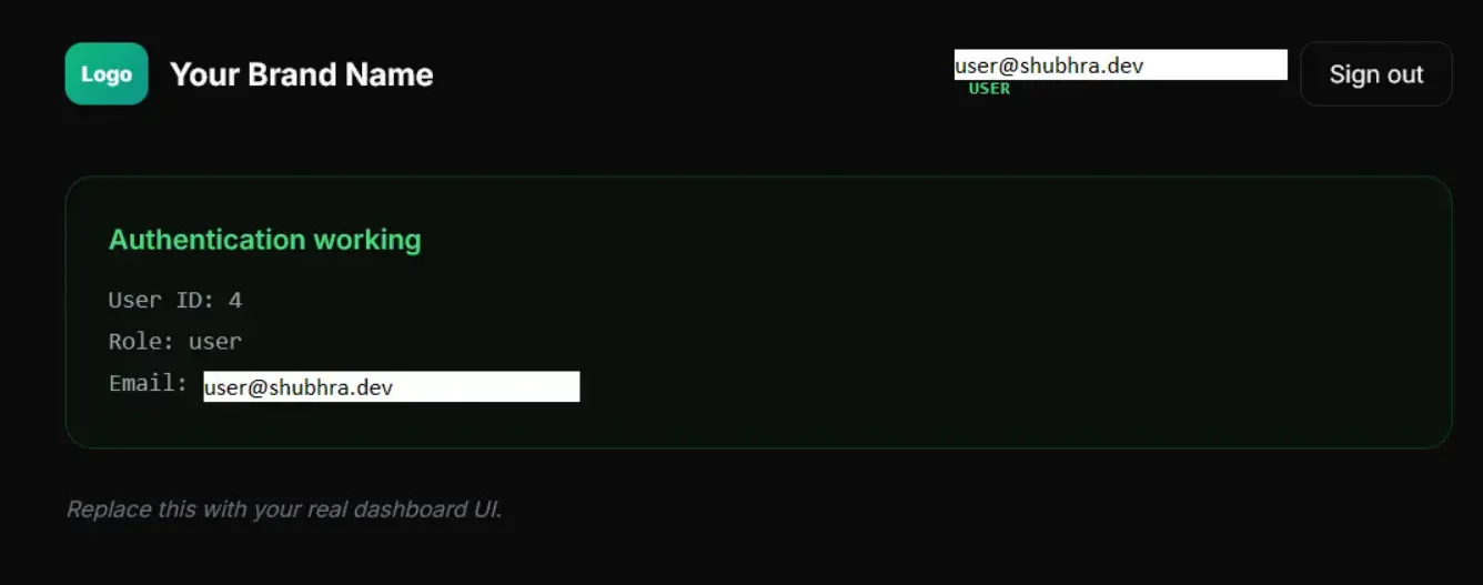 Next.js 16 Auth Kit gallery image