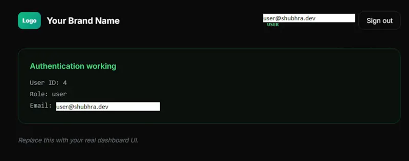 Next.js 16 Auth Kit screenshot 4
