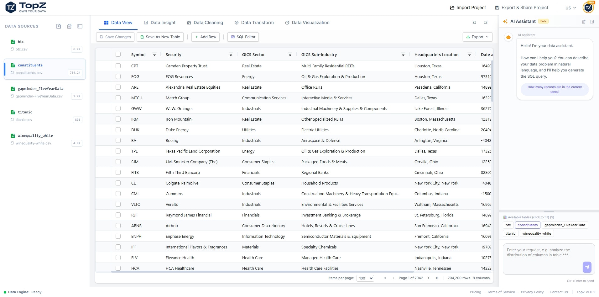 TopZ - Screenshot 3 showing product features and functionality