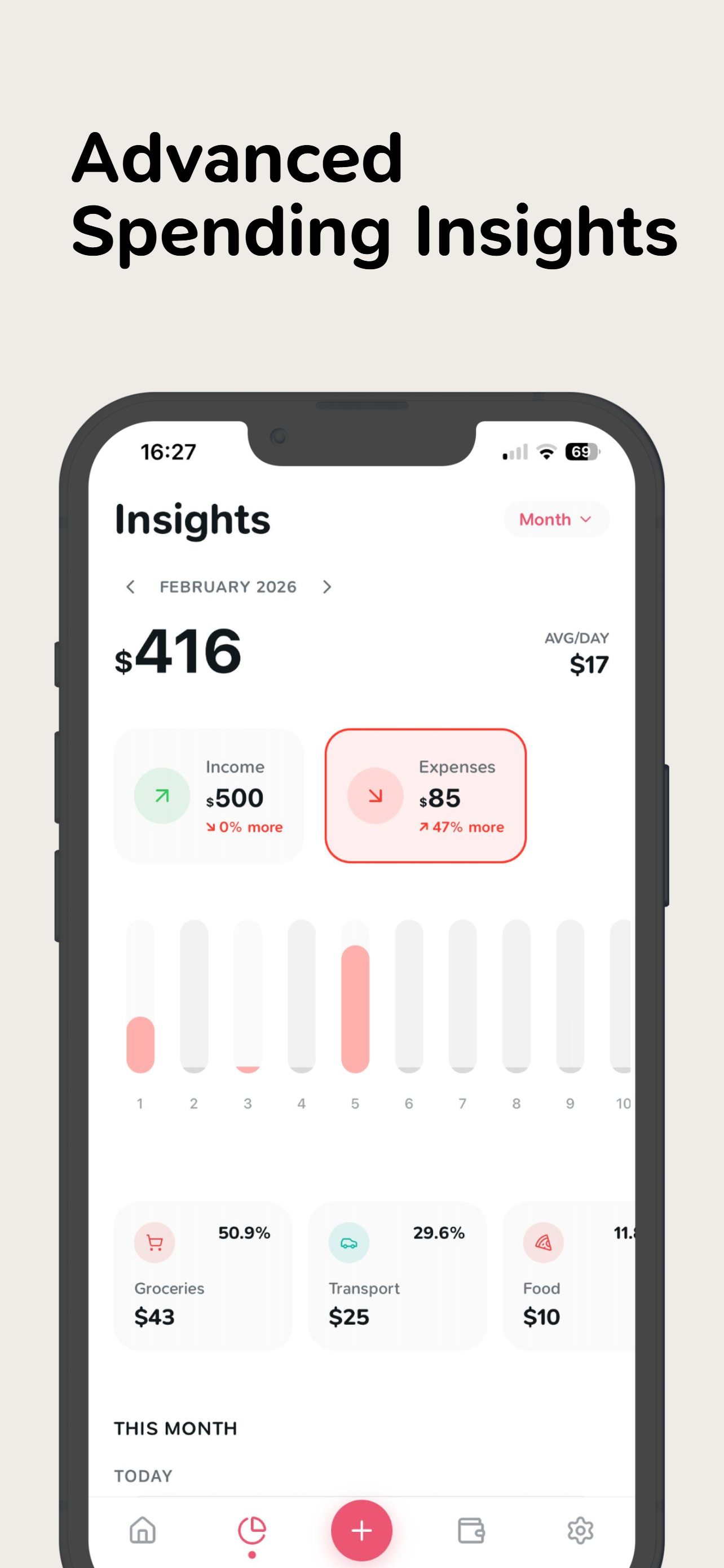 Budget Expense Tracker: Qostly - Screenshot 4 showing product features and functionality